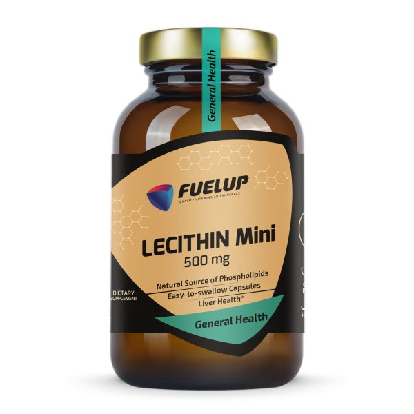 Лецитин FUELUP Lecithin MINI 500 мг, Підтримка мозку та нервової системи, 180 капсул