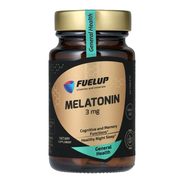 Мелатонін FUELUP Melatonin 3 мг, Здоровий та глибокий сон, 60 таблеток
