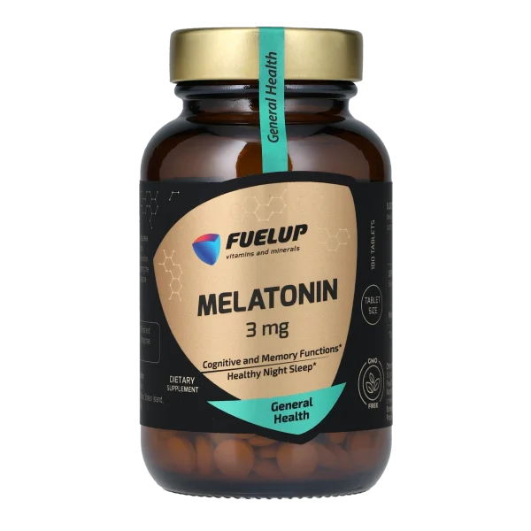 Мелатонін FUELUP Melatonin 3 мг, Здоровий та глибокий сон, 180 таблеток