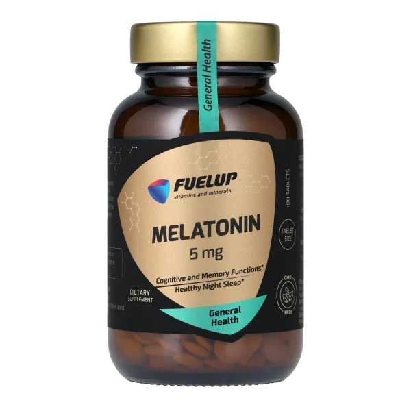 Мелатонін FUELUP Melatonin 5 мг, Здоровий та глибокий сон, 180 таблеток