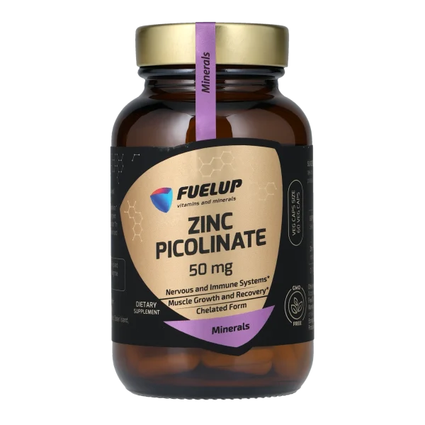 Цинк піколінат FUELUP Zinc Picolinate 50 мг, Імунітет та здоров'я шкіри, 60 капсул