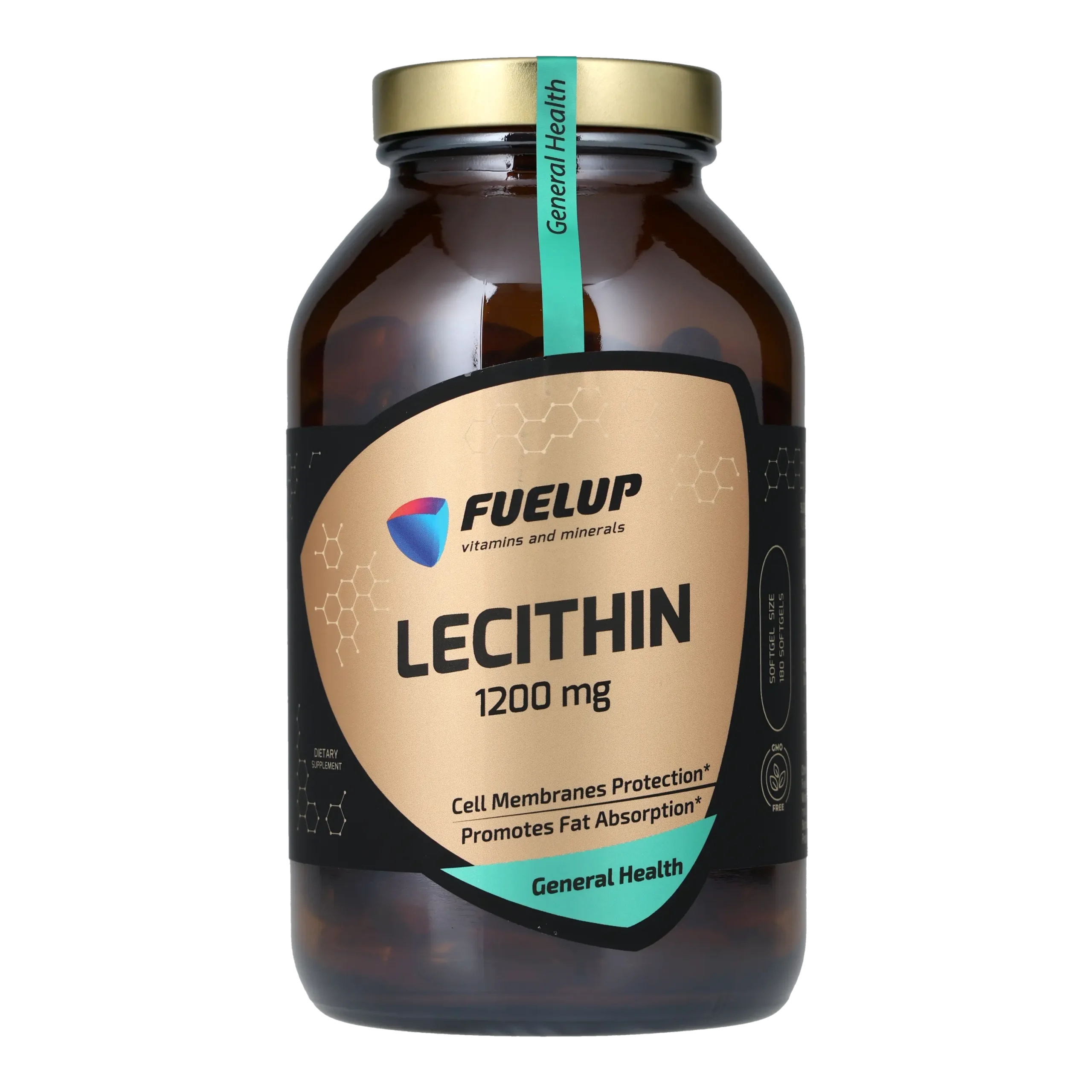 fu-0360_1.webp Лецитин FUELUP Lecithin 1200 мг, Підтримка мозку та печінки, 180 капсул - Зображення 1