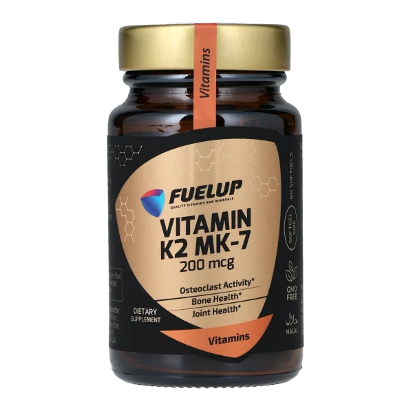 Вітамін K2 (MK-7) FUELUP 200 мкг, Здоров'я кісток та судин, 60 капсул