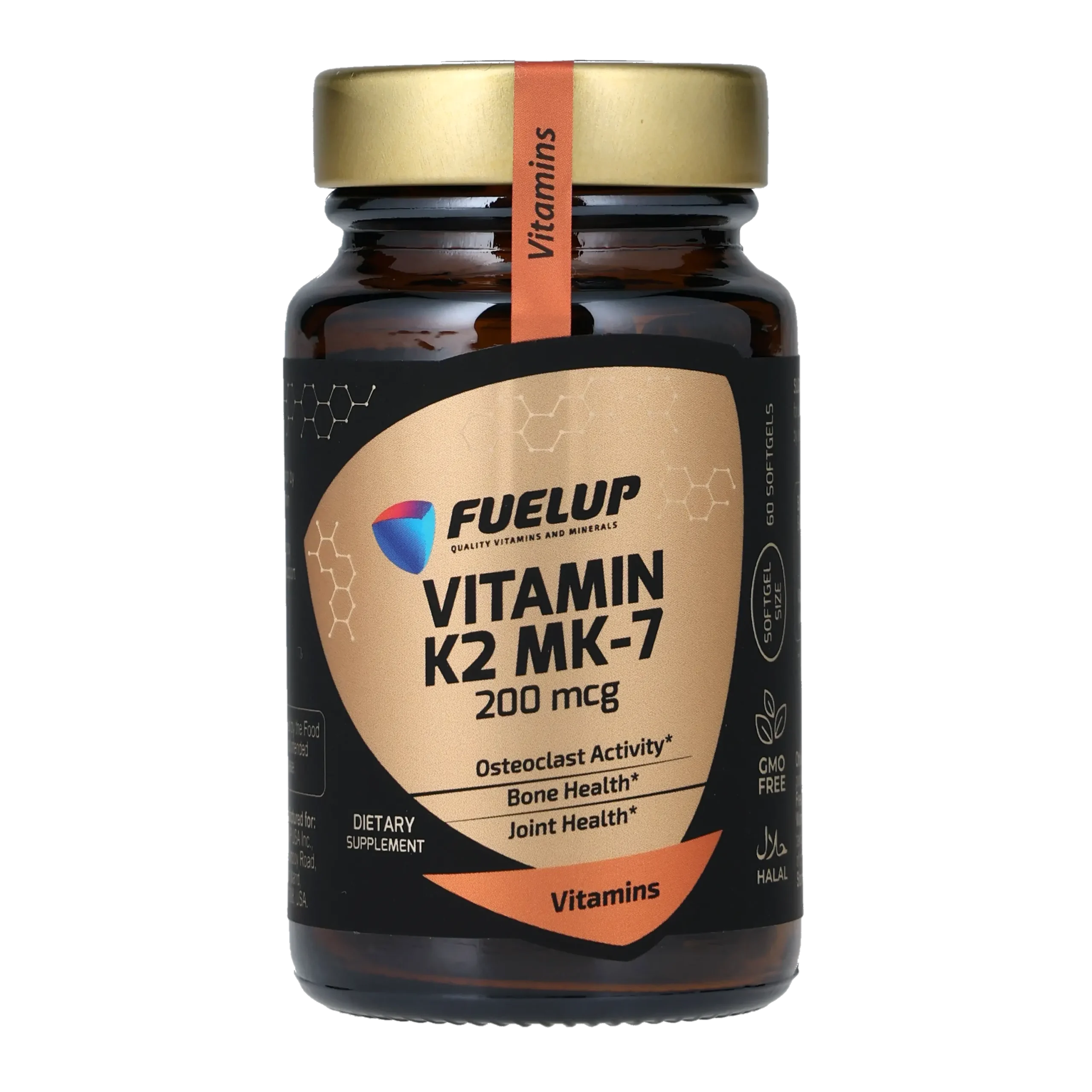 fu-0445_1.webp Вітамін K2 (MK-7) FUELUP 200 мкг, Здоров'я кісток та судин, 60 капсул - Зображення 1