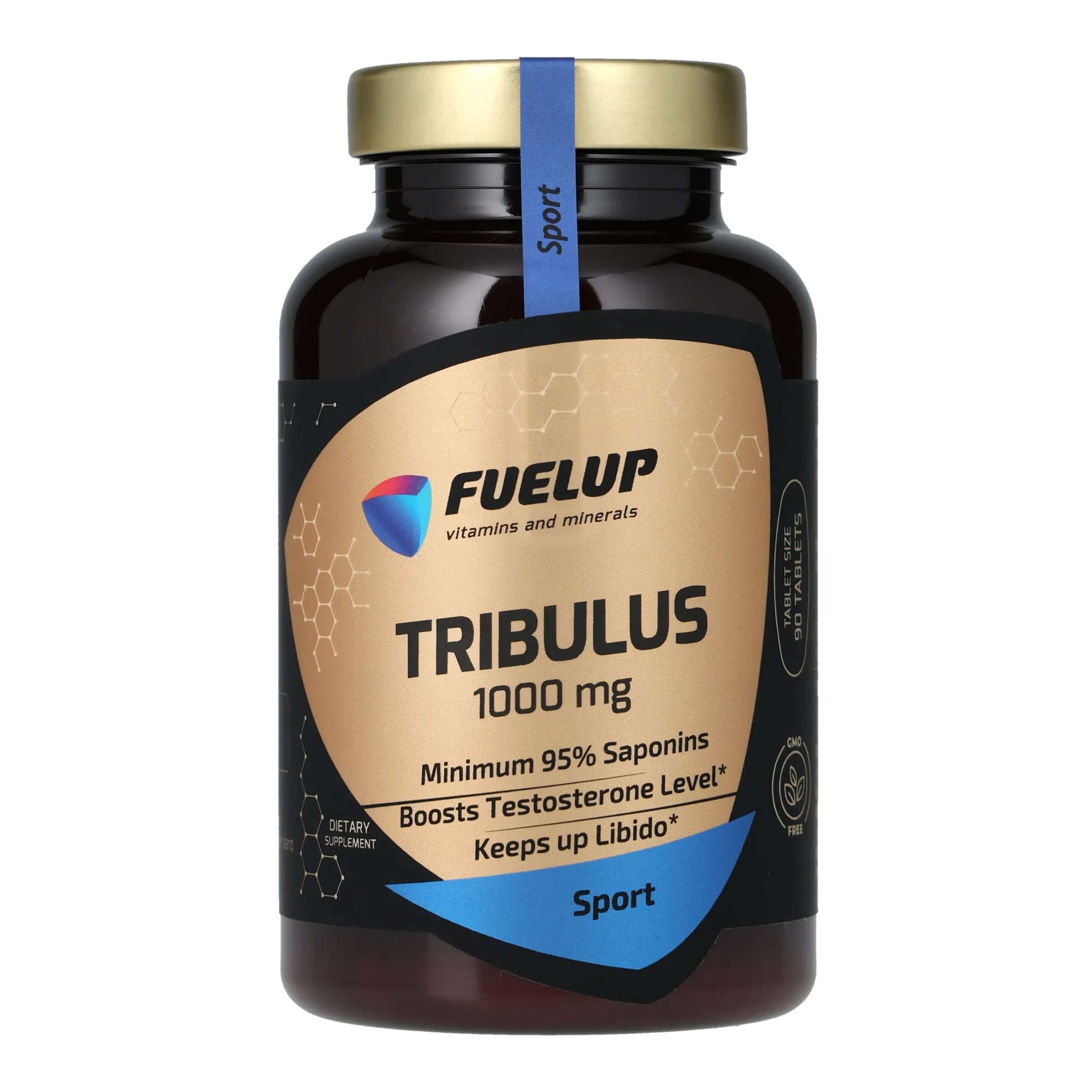 fu-0452_1.webp Трибулус FUELUP Tribulus 1000 мг, Чоловіча сила та енергія, 90 таблеток - Зображення 1