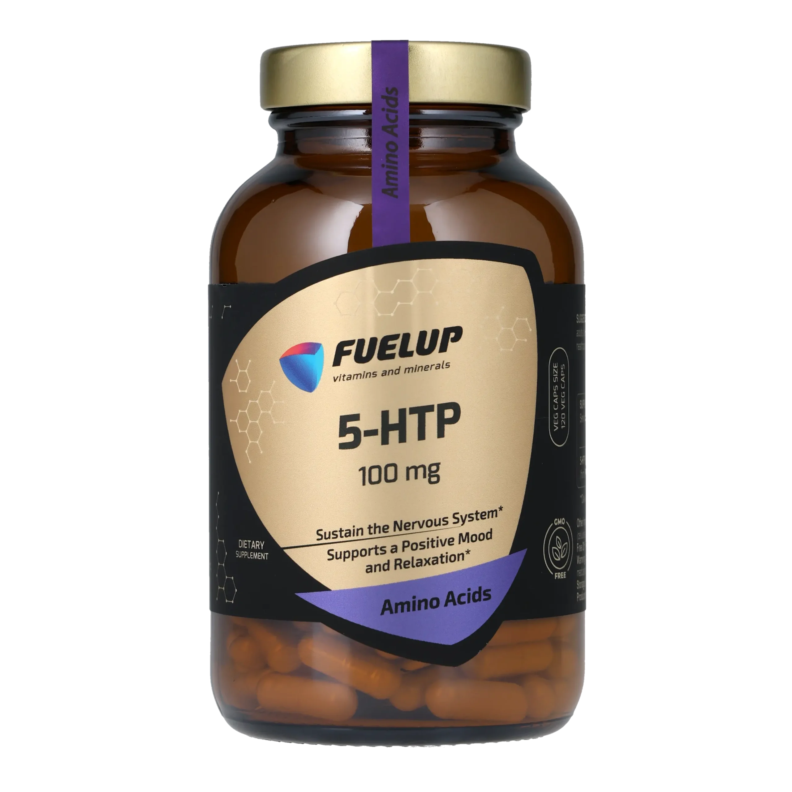 fu-0506_1.webp 5-HTP FUELUP 100 мг, Здоровий сон та гарний настрій, 120 капсул - Зображення 1