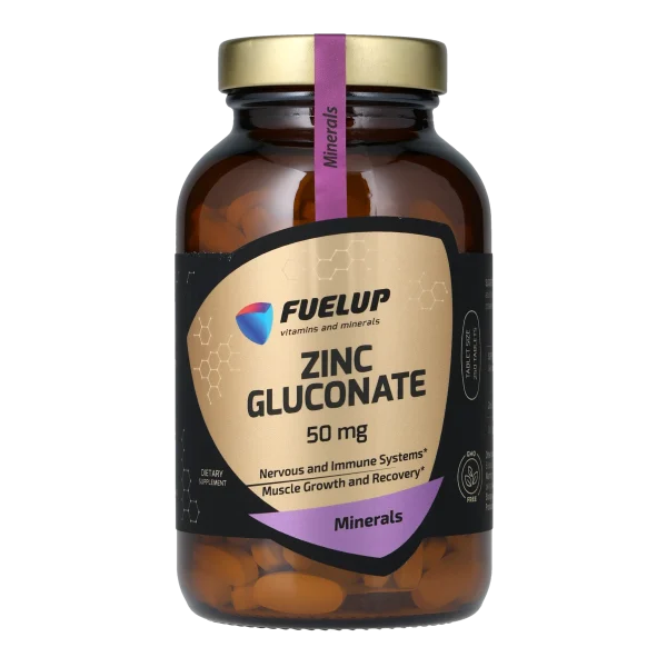 Цинк глюконат FUELUP Zinc Gluconate 50 мг, Імунітет та здоров'я шкіри, 250 таблеток