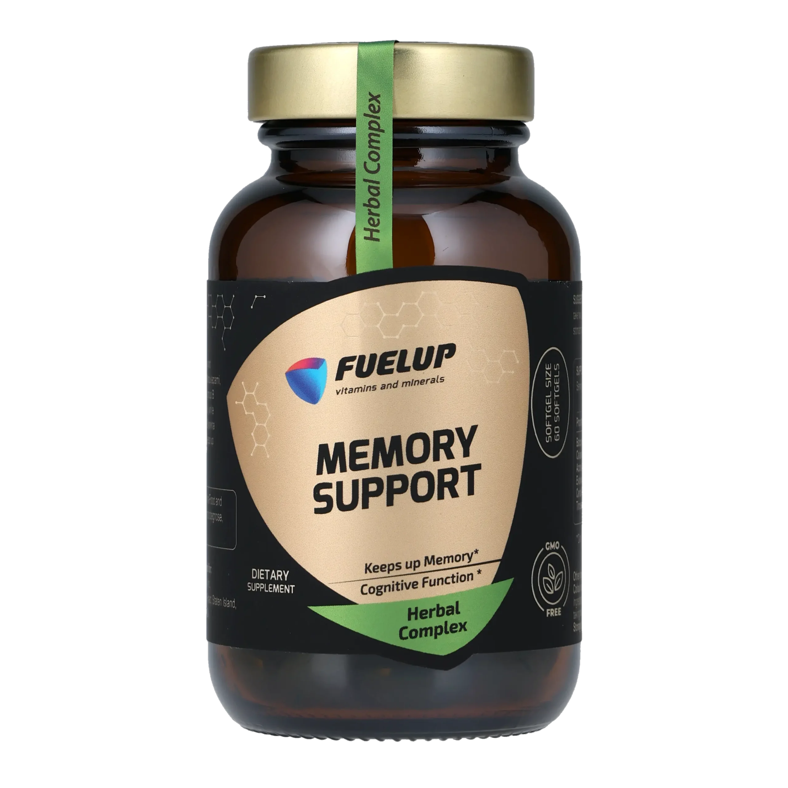 fu-0629_1.webp Комплекс для пам'яті FUELUP Memory Support, Підтримка мозку та концентрації, 60 капсул - Зображення 1
