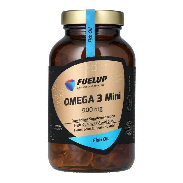 Омега-3 Міні FUELUP Omega 3 Mini (TG 90/60) 150 мг, Здоров'я серця та судин, 180 капсул