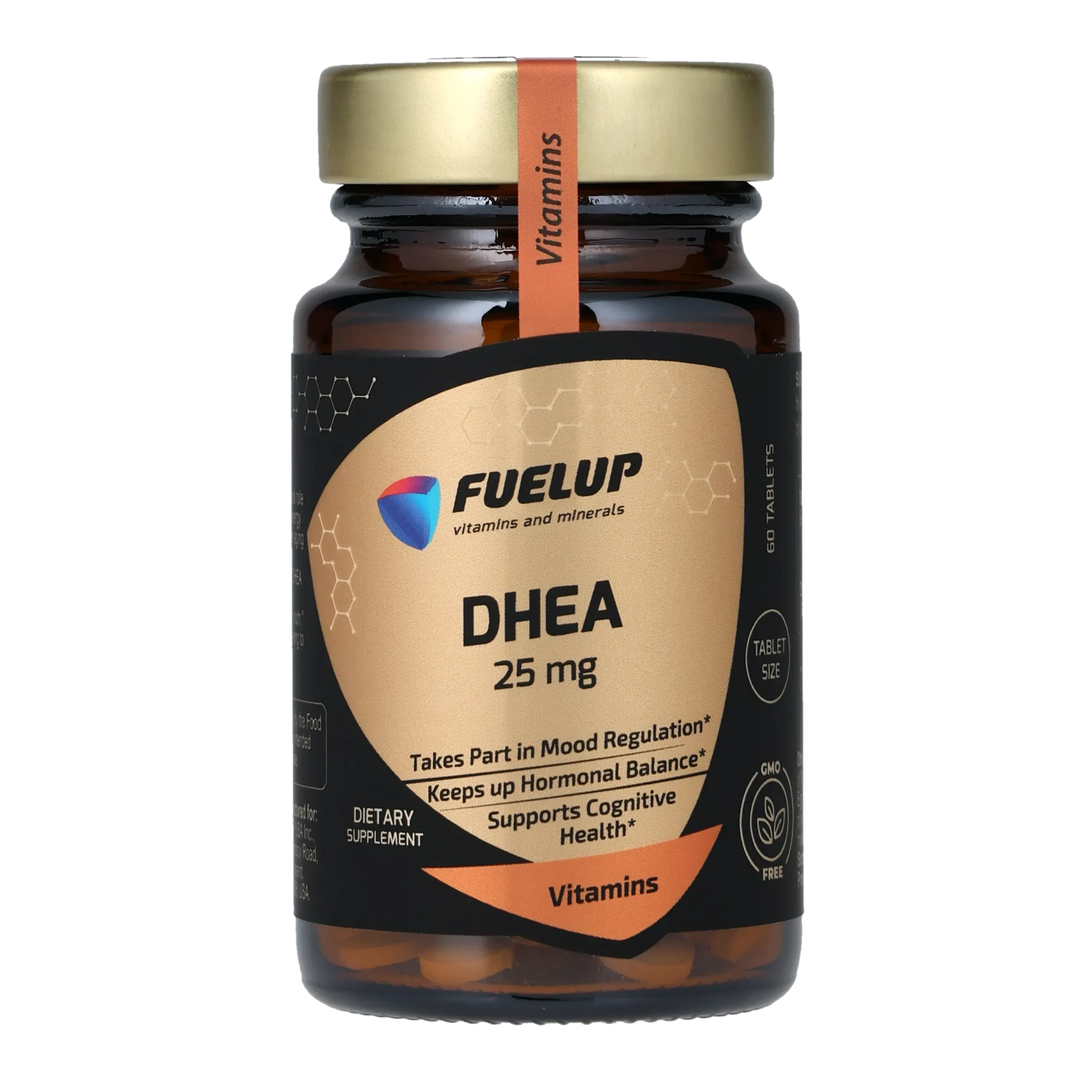 fu-1077_1.webp ДГЕА FUELUP DHEA 25 мг, Підтримка гормонального балансу та енергії, 60 таблеток - Зображення 1