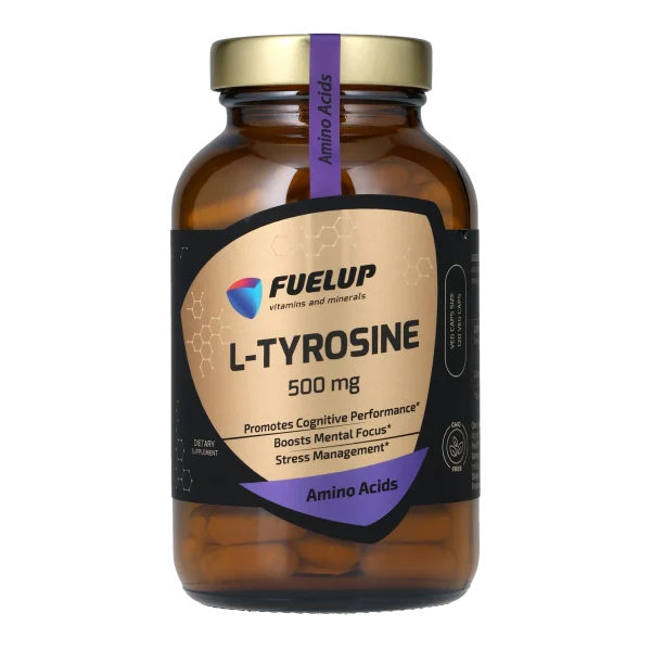 L-тирозин FUELUP L-Tyrosine 500 мг, Концентрація уваги та антистрес, 120 капсул