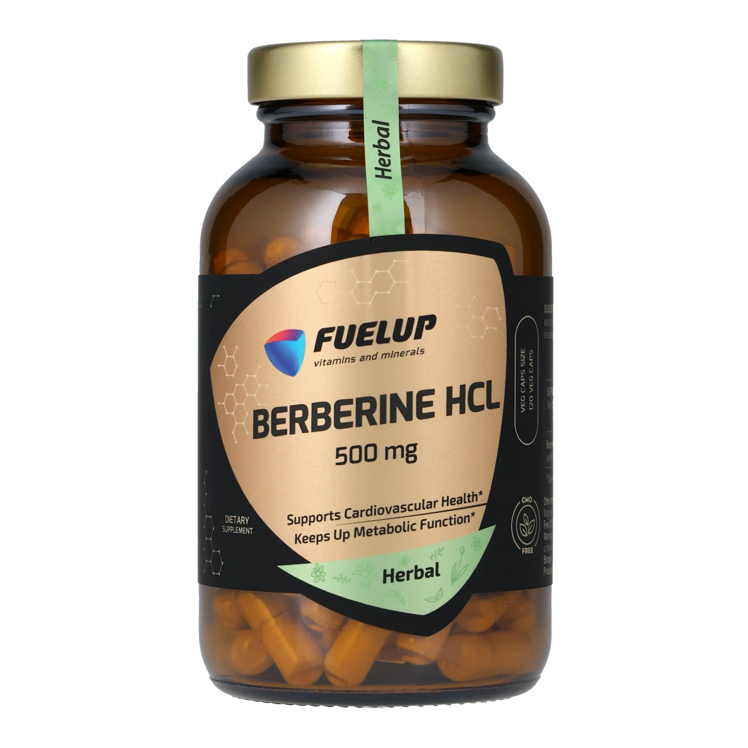 fu-1169_1.webp Берберин FUELUP Berberine HCL 500 мг, Контроль цукру та метаболізм, 120 капсул - Зображення 1