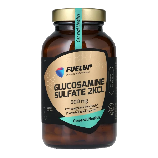 Глюкозамін сульфат FUELUP Glucosamine Sulfate 500 мг, Відновлення суглобів та зв'язок, 120 капсул
