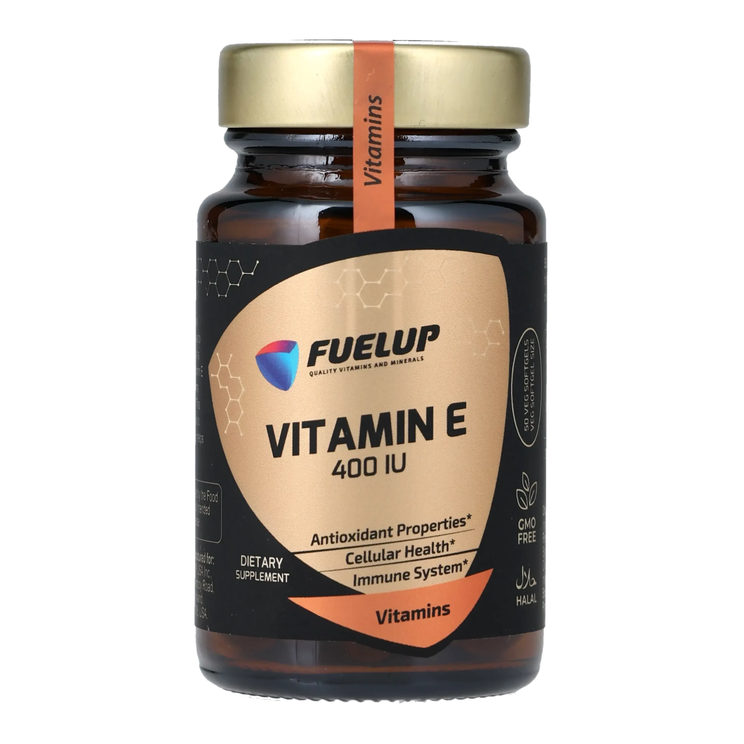 fu-1268_1.webp Вітамін Е FUELUP 400 МО, Антиоксидантний захист та здоров'я шкіри, 50 капсул - Зображення 1