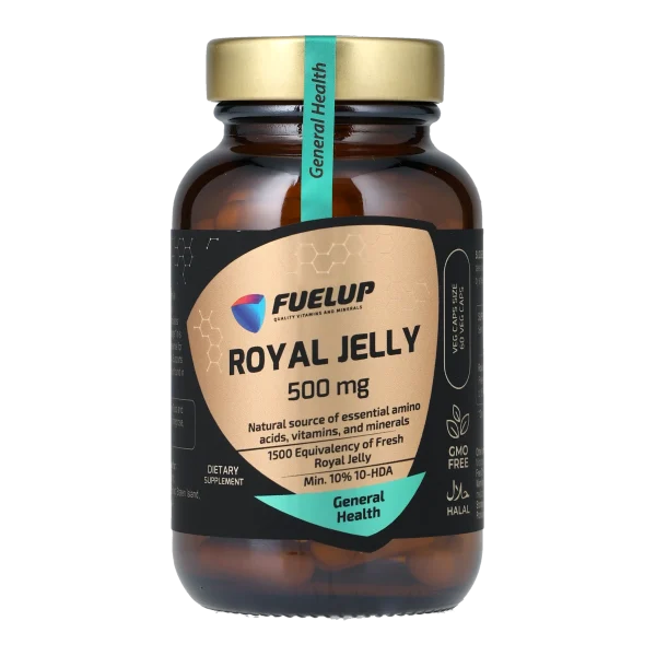 Маточне молочко FUELUP Royal Jelly 500 мг, Імунітет та життєва енергія, 60 капсул