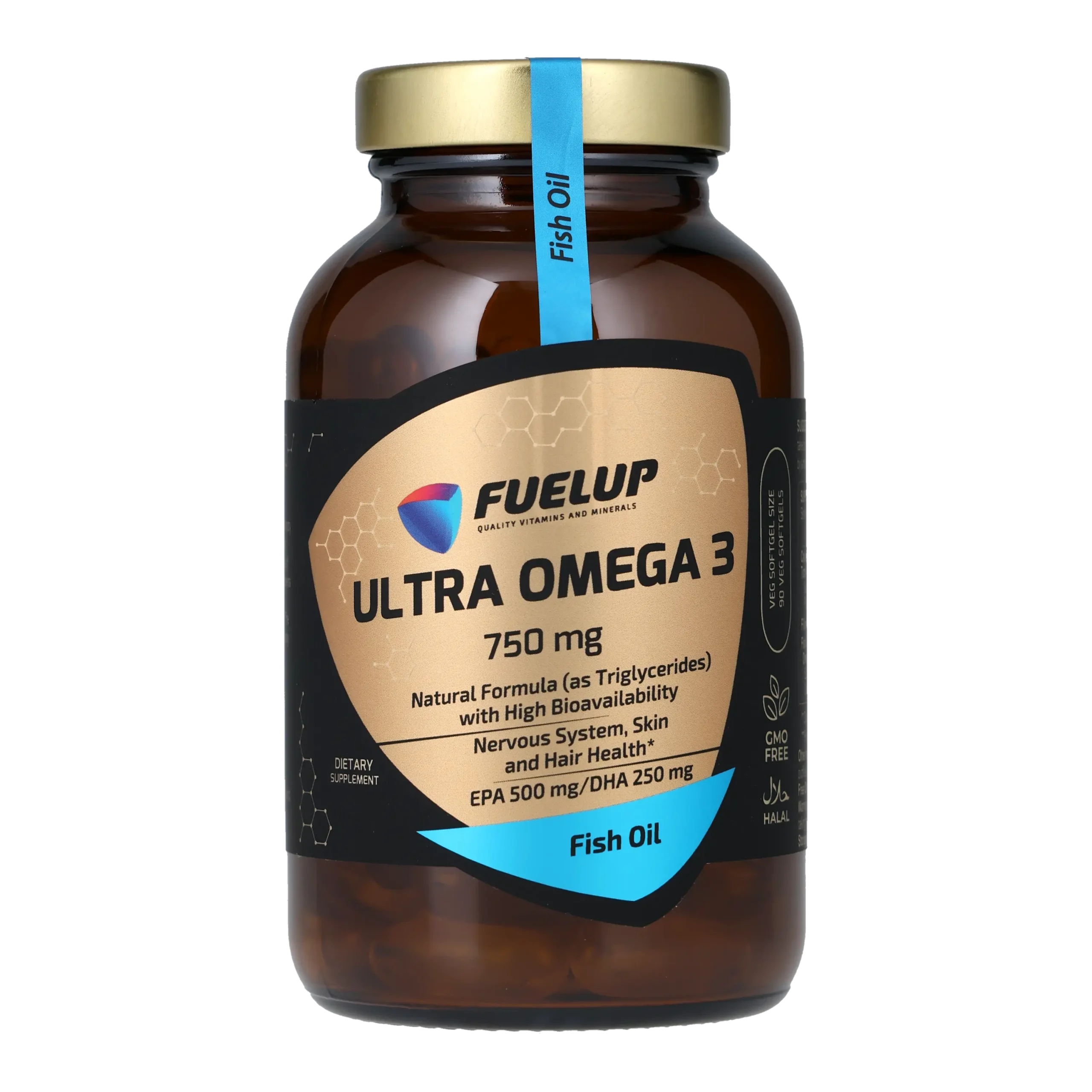 fu-1367_1.webp Ультра Омега-3 FUELUP Ultra Omega-3 (TG 500/250) 750 мг, Здоров'я серця та суглобів, 90 капсул - Зображення 1