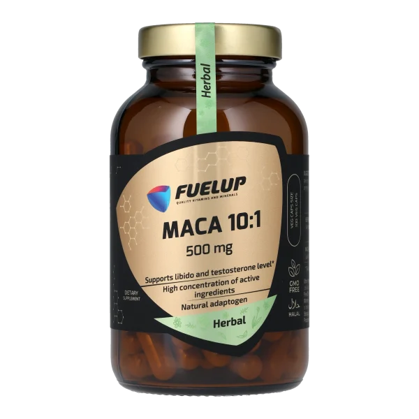 Мака перуанська FUELUP MACA 10:1 500 мг, Енергія та життєвий тонус, 100 капсул