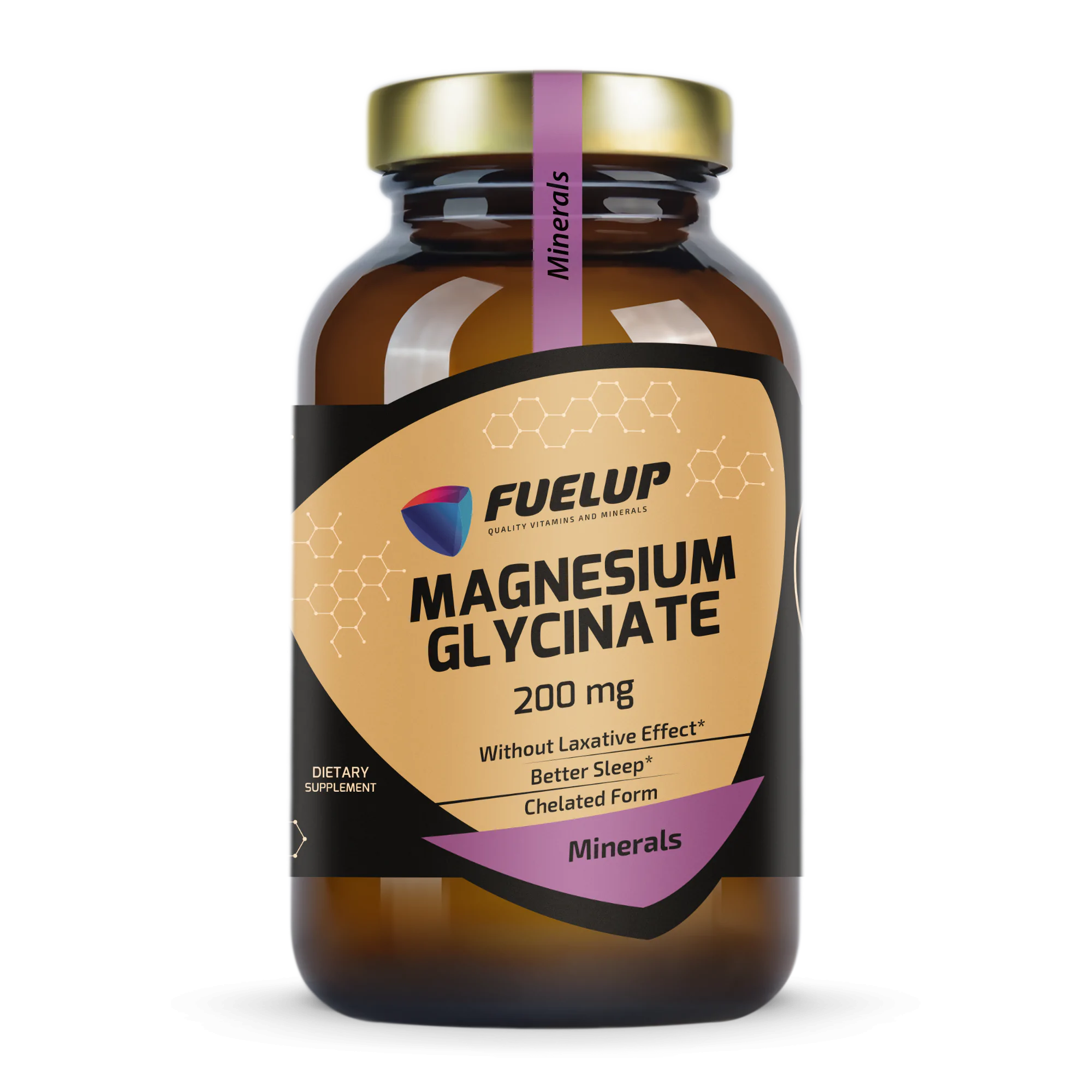 fu-magnesium_glycinate_200mg_60_tabs_1.png (1) Магній гліцинат FUELUP Magnesium Glycinate 200 мг високобіодоступна хелатна форма для глибокого відновлення, спокою та якісного сну, 60 таблеток - Зображення 1